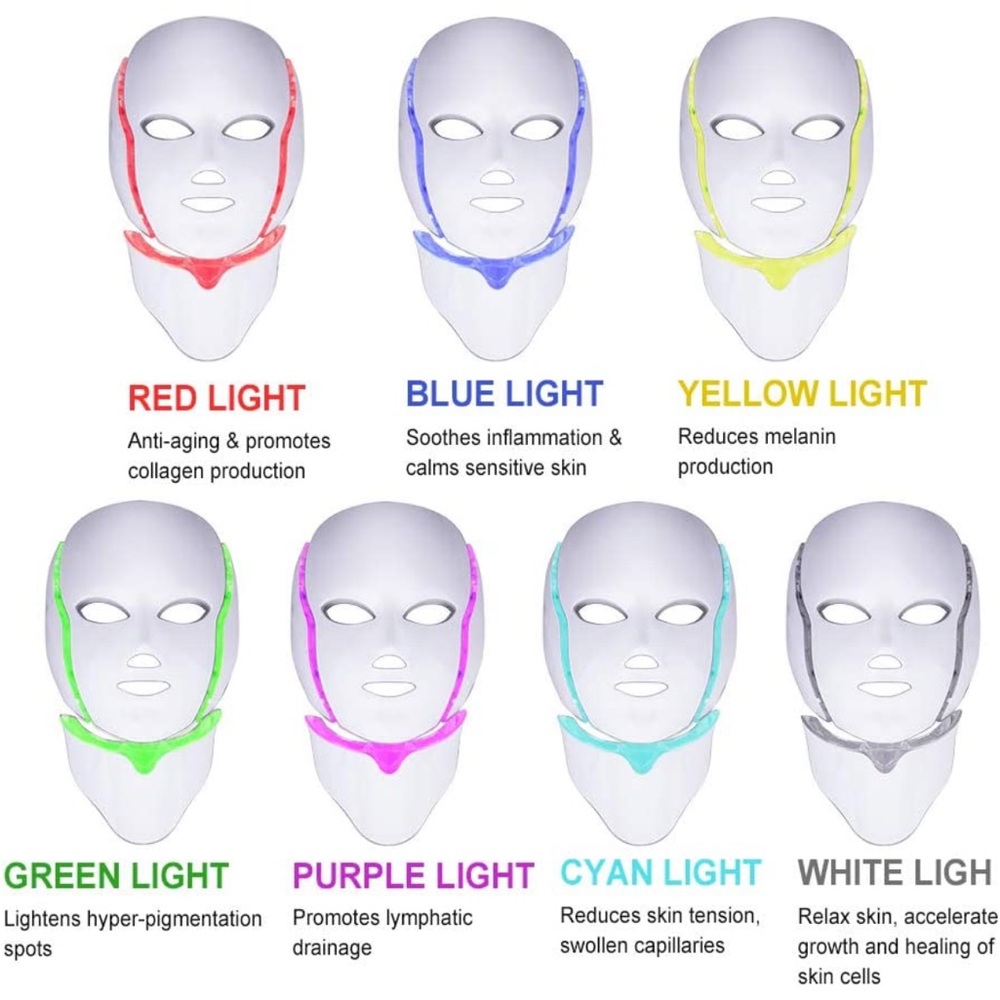 Red Light Therapy LED face mask - Picture 5 of 8